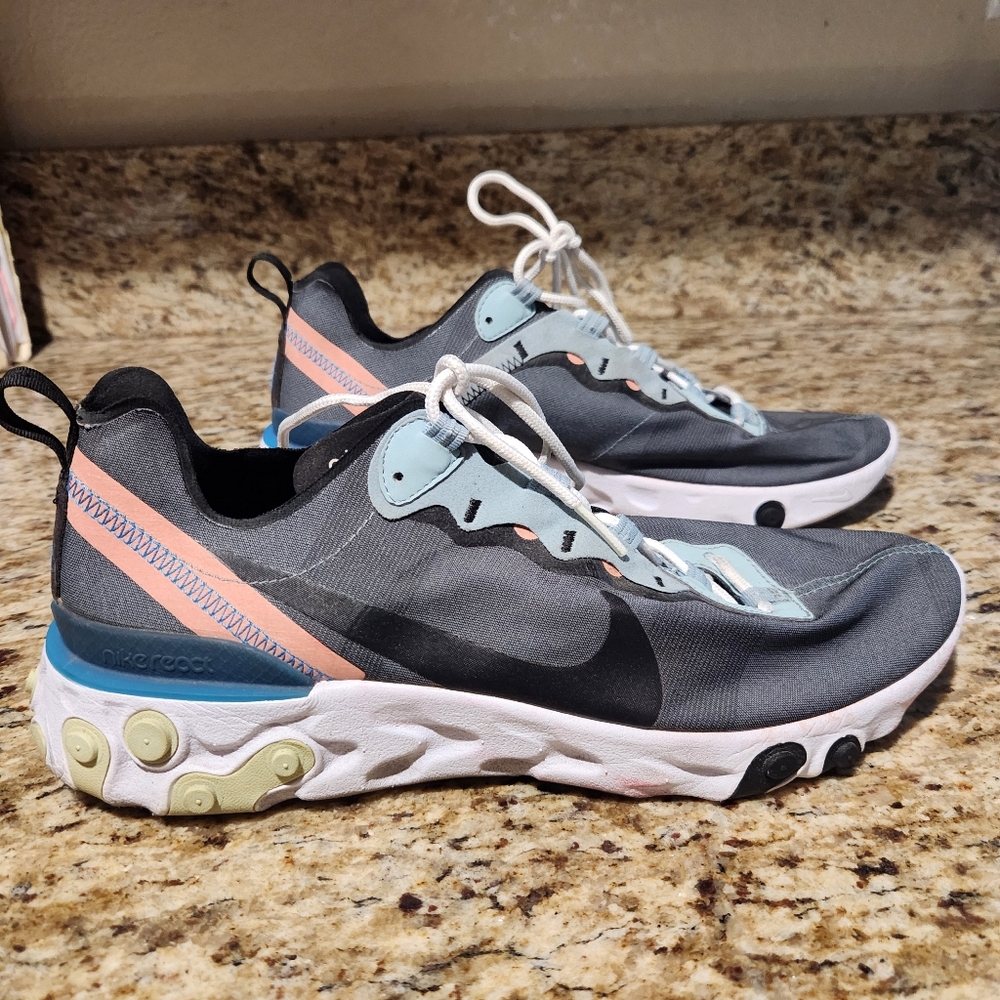 Nike Mens React Element 55 Sneakers Active Running 10.5